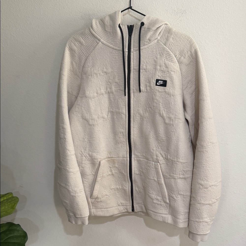 Nike Off-White Quilted Zip-Up Hoodie